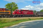 CP 6000 with PTC hardware will be set out at Portage with the 31 empty ballast cars